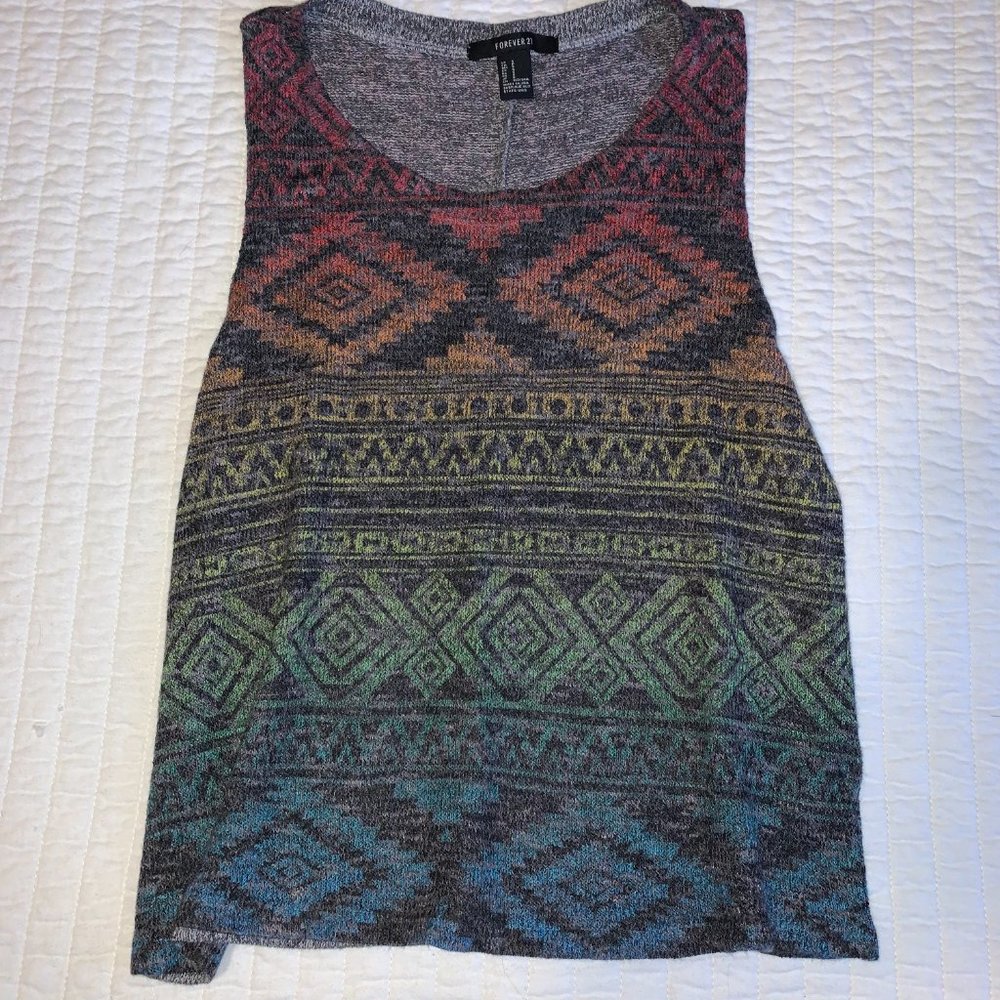 Forever 21 Multicolored Tank Top
